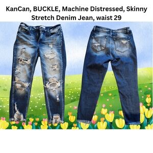 KanCan Distressed Skinny Jeans - Blue